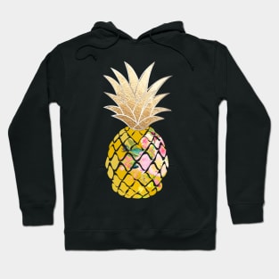 Aloha pineapple, faux gold Hoodie